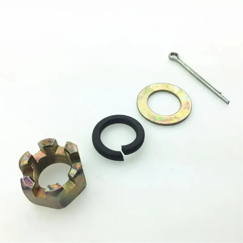 3set For Electric Tricycle  Half Shaft Nut Rear Axle Screw  Flat Washer Spring Washer Cotter Pin Beach Bike Usage