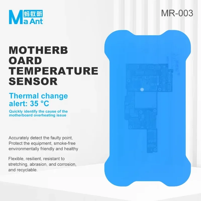 MaAnt MR-003 Thermal Fault Locator Silicone Sheet 35°C Color Change For Phone CPU IC Chip Motherboard Diagnosis