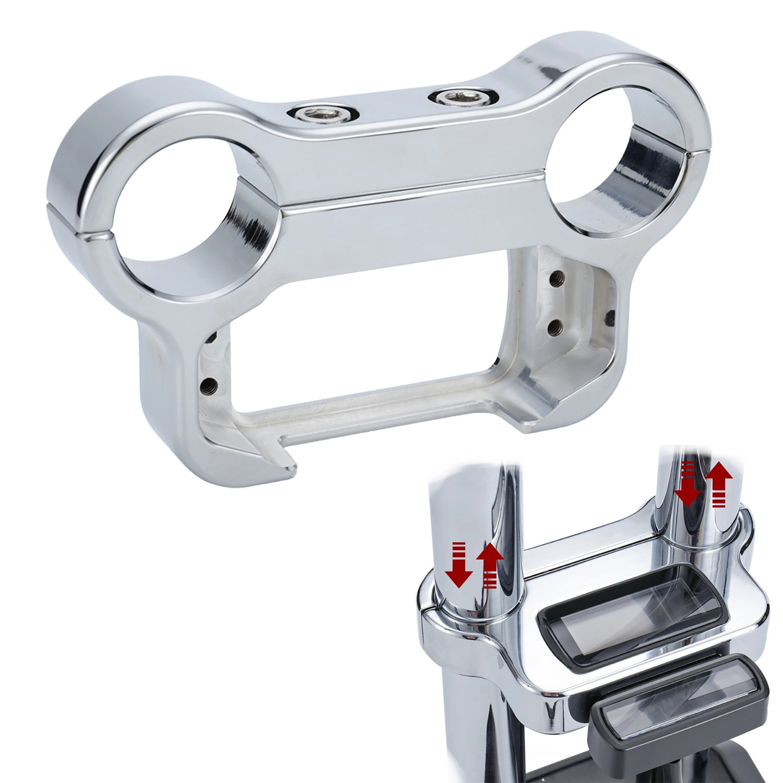 

1.25" T-Bar Digital Gauge Mount Extension Bracket for Harley 2018-Later Softail Street Bob FXBB Breakout FXSB