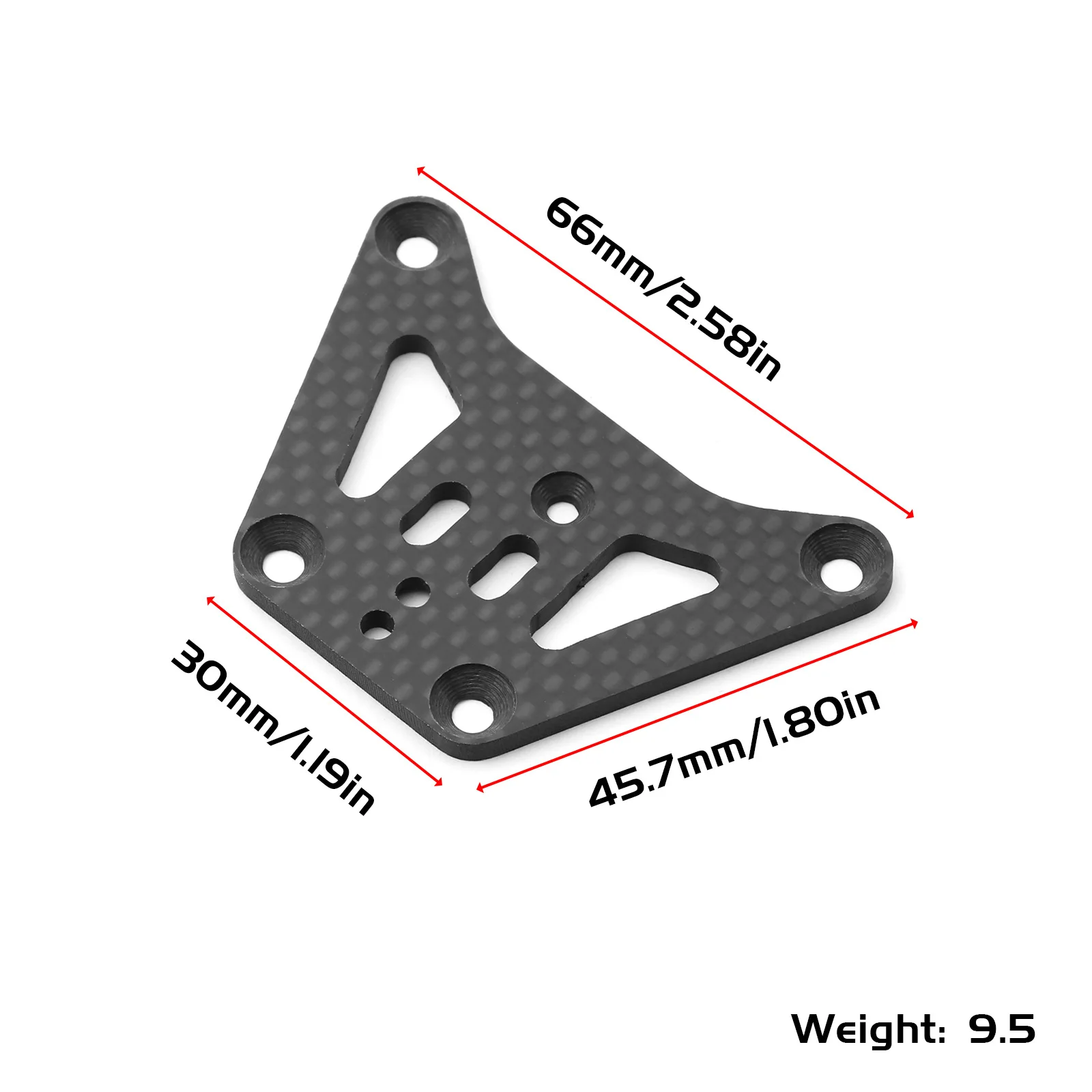 TO-213-MP10 de placa superior de fibra de carbono para Kyosho MP10 RC, piezas de actualización de coche, accesorios