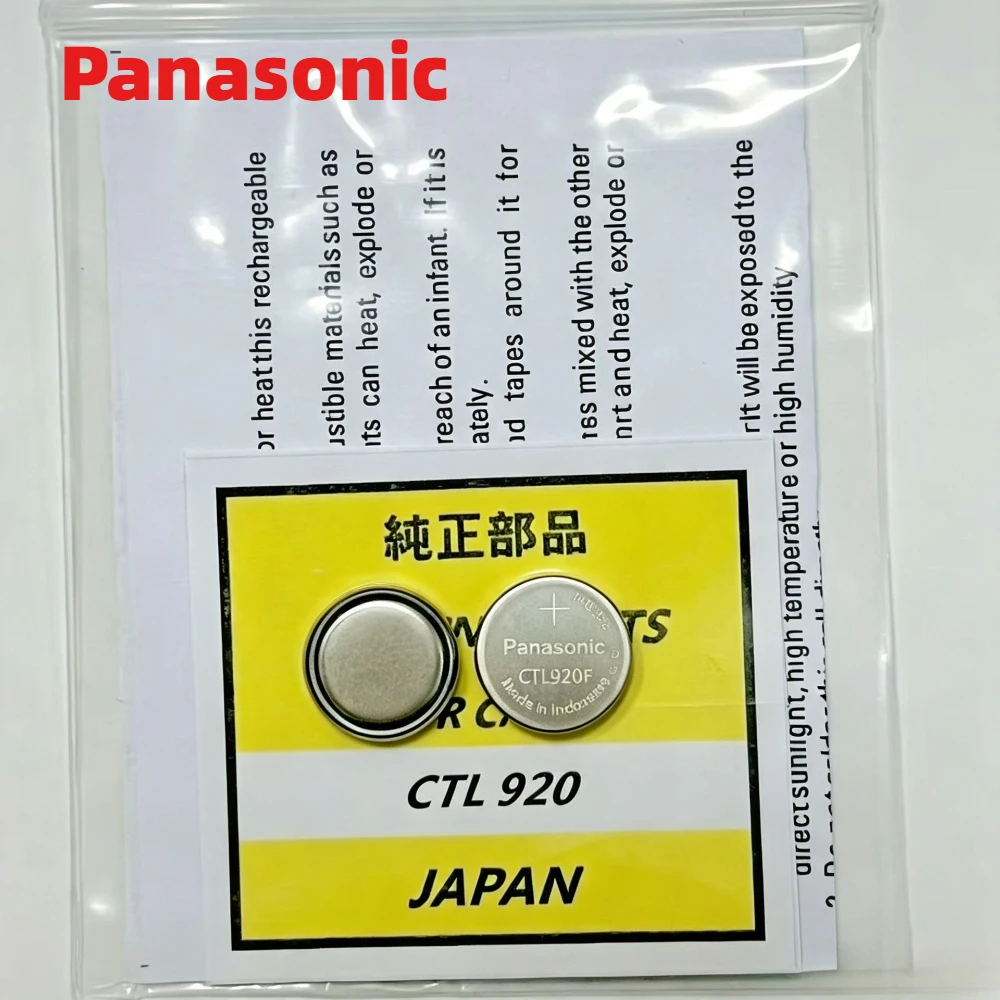 1-10PCS Original Panasonic CTL920F CTL920 CTL-920 Rechargeable Coin Cell Battery Compatible With For Casio Solar Watch G-Shock