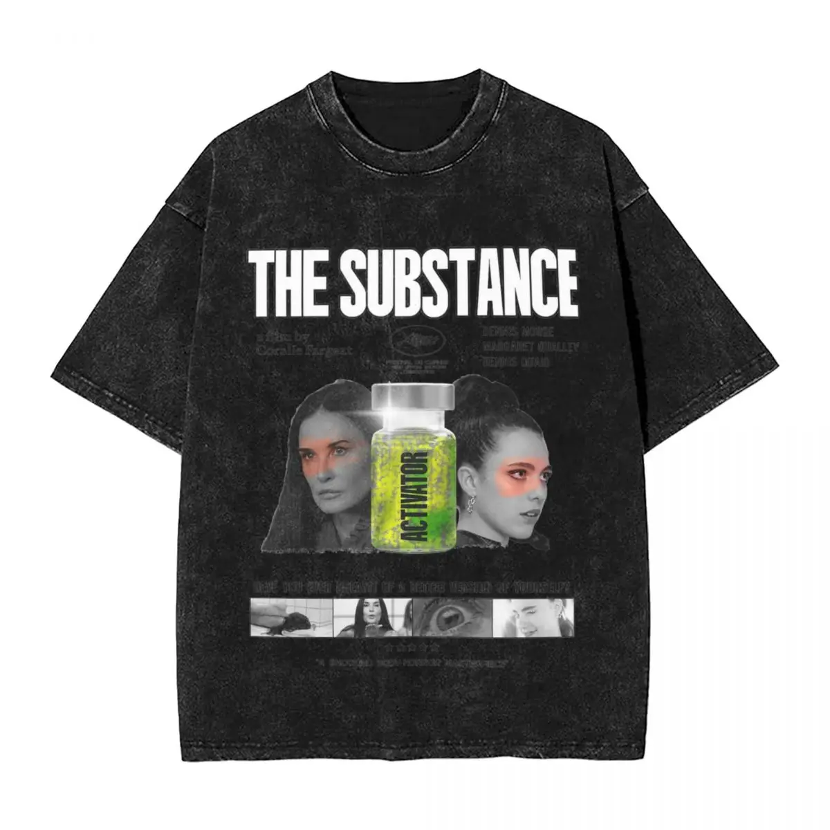 Horror The Substance 2024 T Shirt Trending T-Shirts Short Sleeve Vintage Tshirt Summer Cotton Crew Neck Oversized Tees