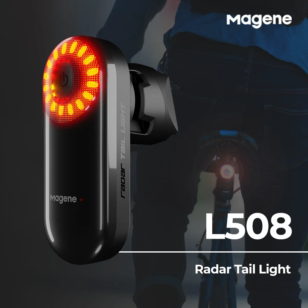 

Magene L508 Rader Tail Bike Light Rechargeable Mountain Bike Tail Rear Lamp Night Riding Accessories Creative Multi Lighting