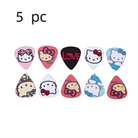 5Pcs Hello Kitty Guitar Picks Thickness 0.46 0.71 0.96 Guitar Paddle Anime Ukulele Acoustic Guitarra Instrument Accessories Gift