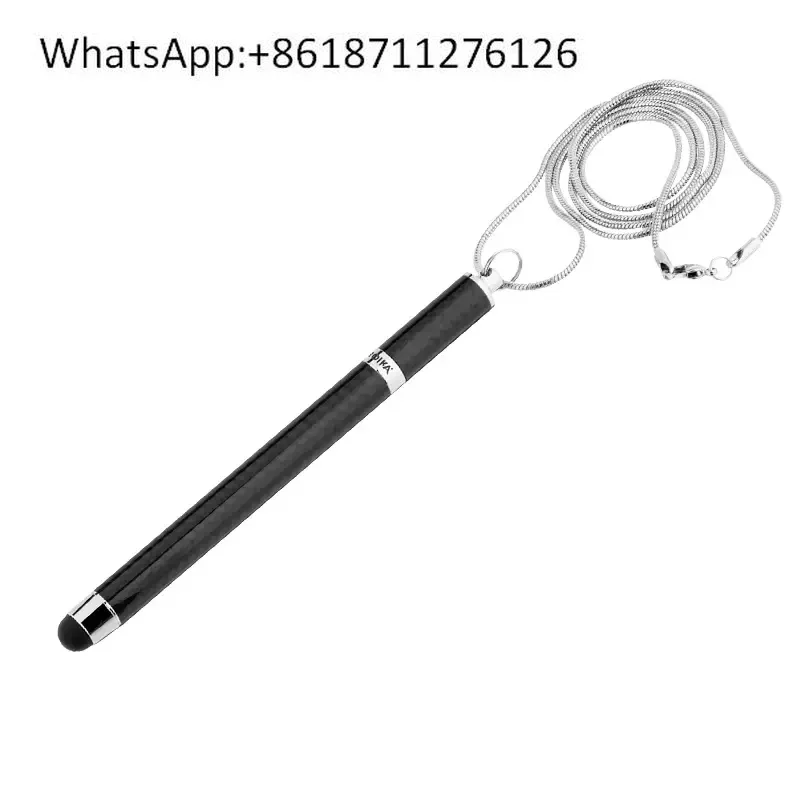 Creative metal chain anti-lost neck pen, stylus pen, ballpoint pen, gift pen for exhibition and conference