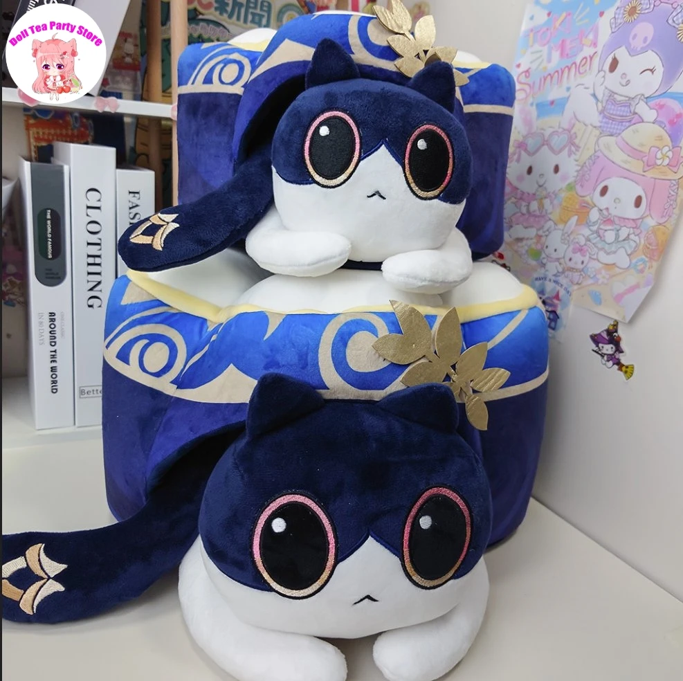 

Honkai Star Rail Dr. Ratio Cartoon Soft Cat Cake Plush Dolls Animals Throw Pillow Game Stuffed Toy Cushion Cute Mascot Xmas Gift