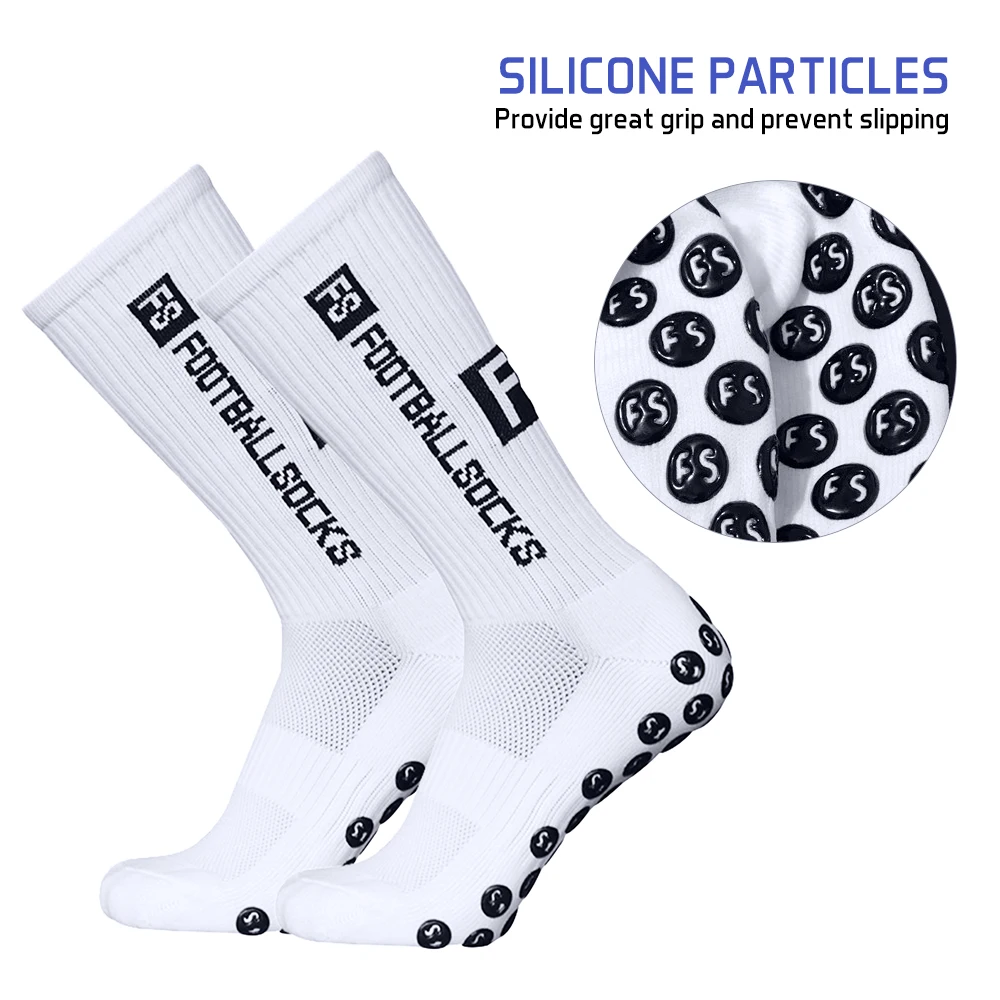 Outdoor Sports Running Socks Compression Stretch Socks Athletic Football Soccer Socks Anti Slip Socks with Grips