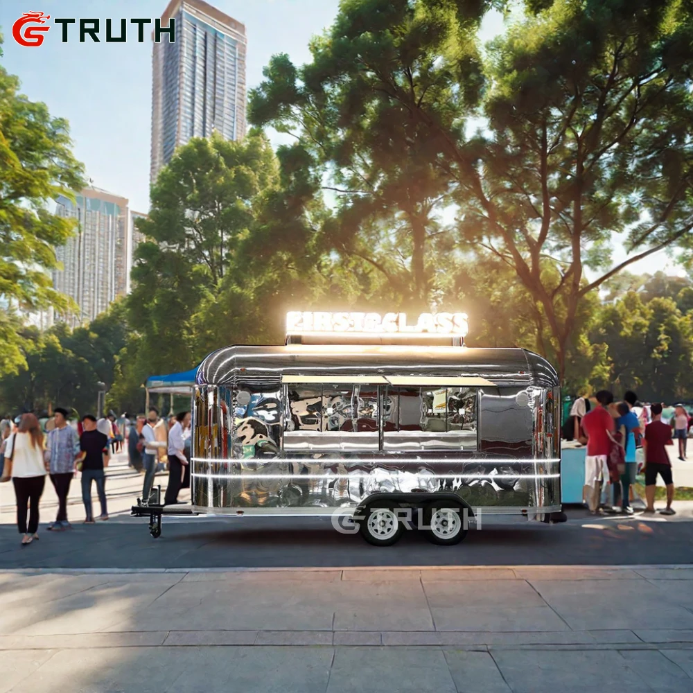 Camión de comida para Catering, remolques totalmente equipados, cocina móvil, carrito de café para Pizza, camión para barbacoa y helados, remolque de comida móvil barato