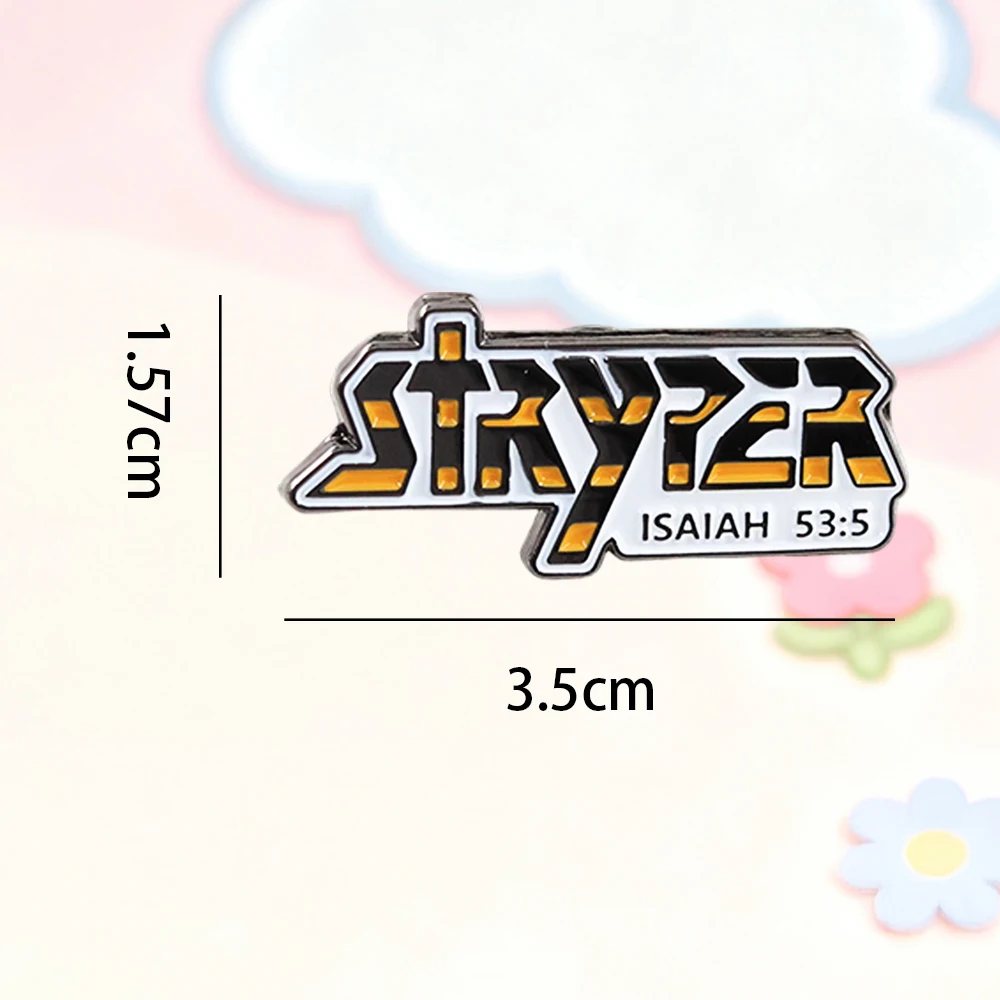 Stryper Christian Band Logo Pin 80s Metal Music Brooch Rock Fan Fashion Accessory Band Merchandise Music Enthusiast Gift