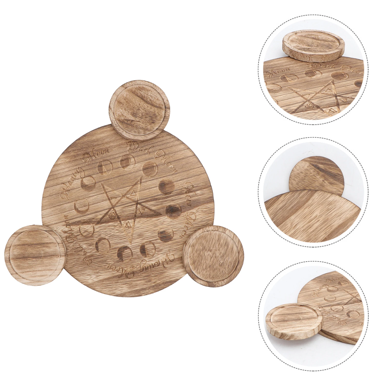 

Wooden C Small Lovely Decorative Holder Home Living Room Garden Party Christmas Atmosphere Family Accessories