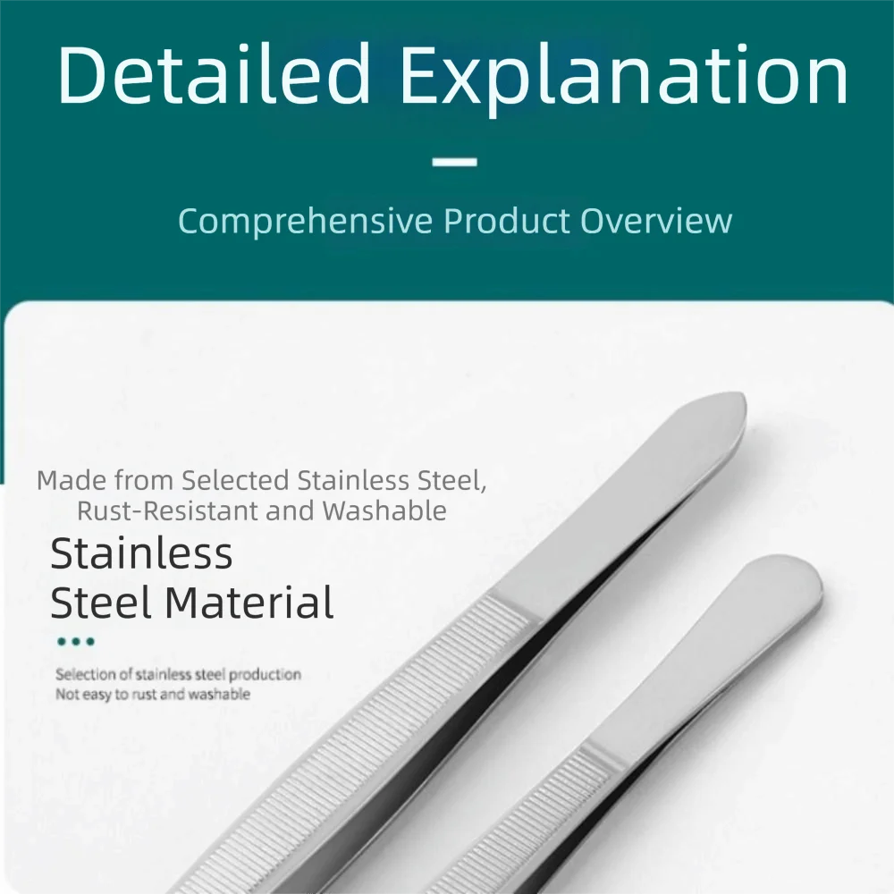 2/3/4/5/6Pcs Rubber Coated Tips Silicone Tipped Tweezers Set Straight Flat Tip Fine Point Non Marring Tweezers Kit Non-Scratch