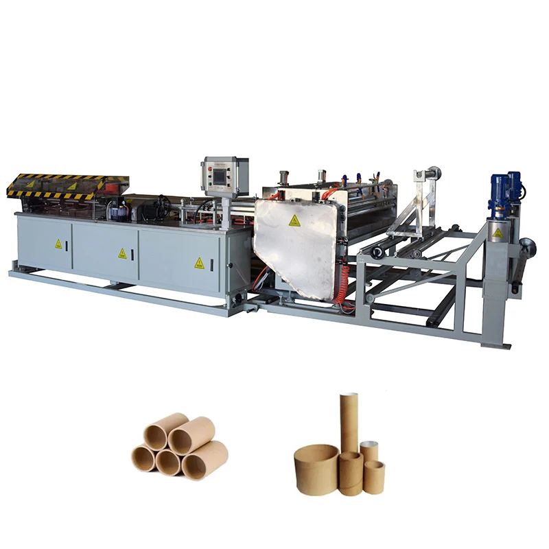 Automatic Cardboard Cylinder Winding Forming Production Line Machine Spiral Paper Tube Core Making Machine