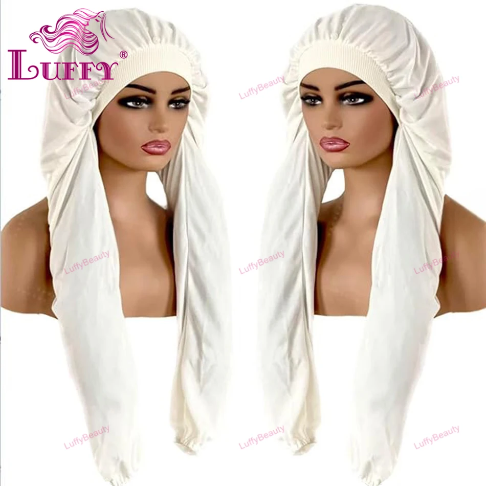 بونيه للنساء، أغطية شعر طويلة للنوم، 2 في 1 حماية للشعر الطويل والضفائر، غطاء رأس لضفائر الشعر #2