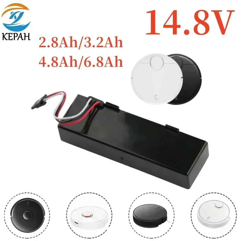 

14.8V 12800mah mop robot vacuum cleaner battery suitable for Yunmi MVVO1-JG Accessory Spare Parts Replacement Battery