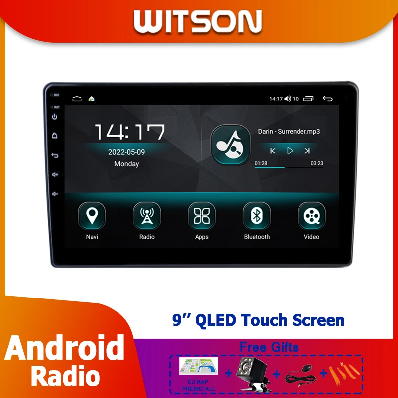 Radio Car QLED 2K Screen Stereo GPS CarPlay For Ford Transit connect T250 Tourneo Fiesta Ecosport F350 F450 F650 F750 2017-2023