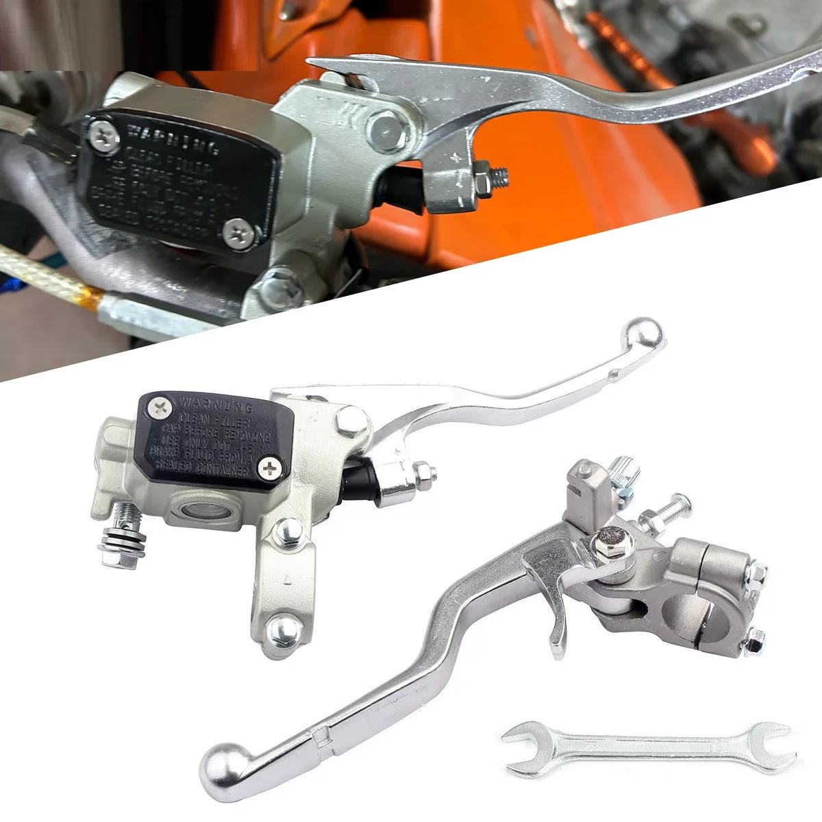 

7/8 22mm Hydraulic Brake Master Cylinder Lever Clutch Lever For Honda CRF 250R 450R 250RX 450RX 150F 230F 250X 450X Motorcycle