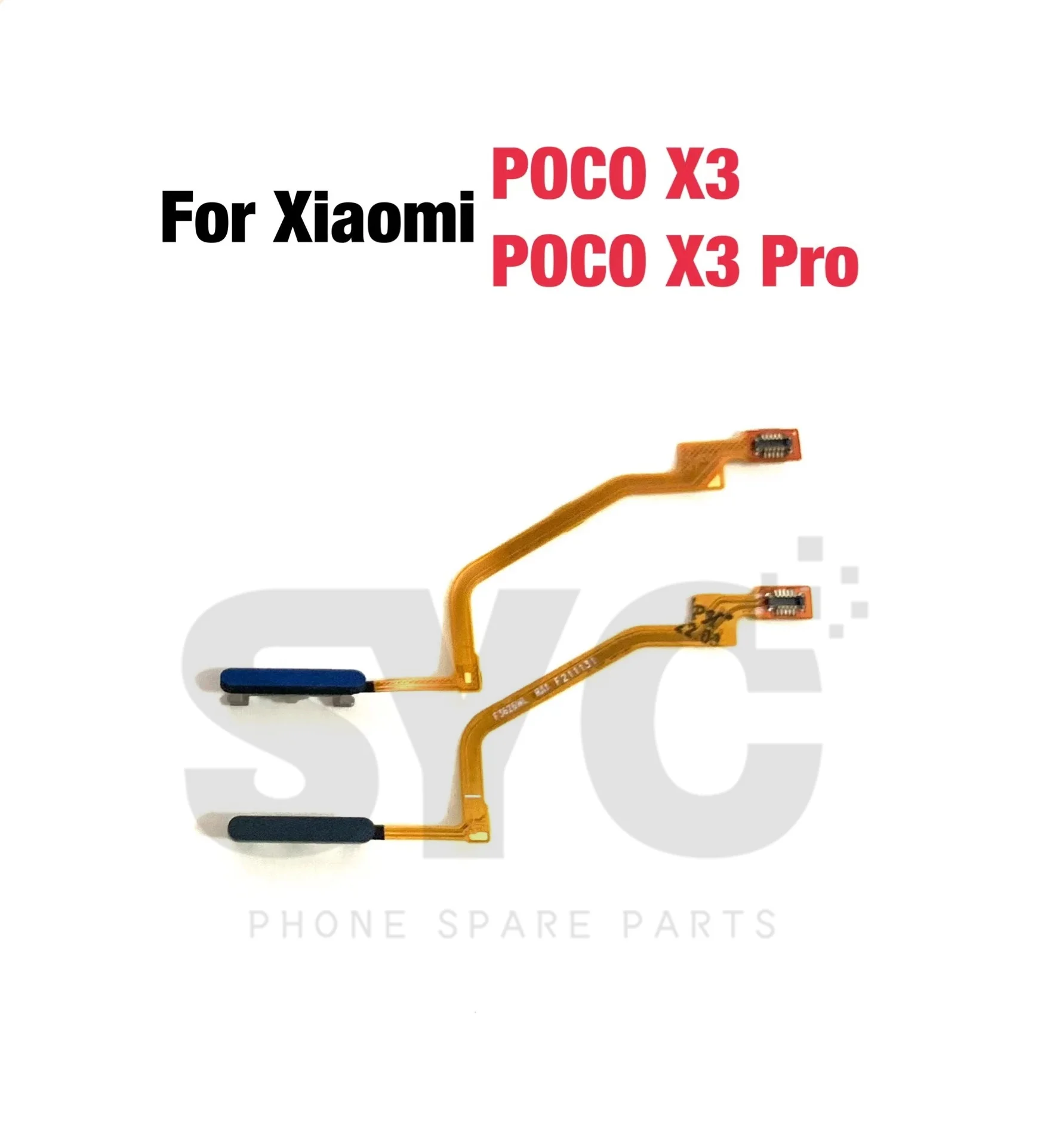 Original for Xiaomi Poco X3 Fingerprint Scanner Connector Flex Cable Touch ID Sensor Connector Flex Cable Repair Spare Parts