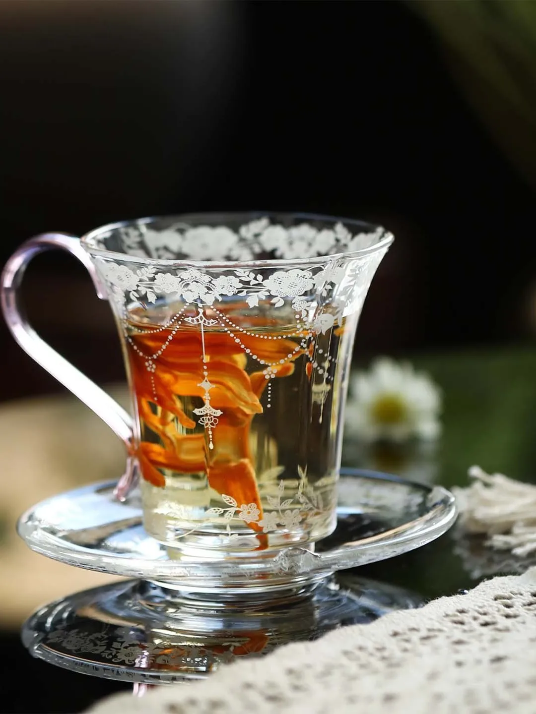 high-end-miniature-glass-coffee-cup-heat-resistant-tea-drinking-cup-water-cup-with-mat-for-home-and-outdoor-use