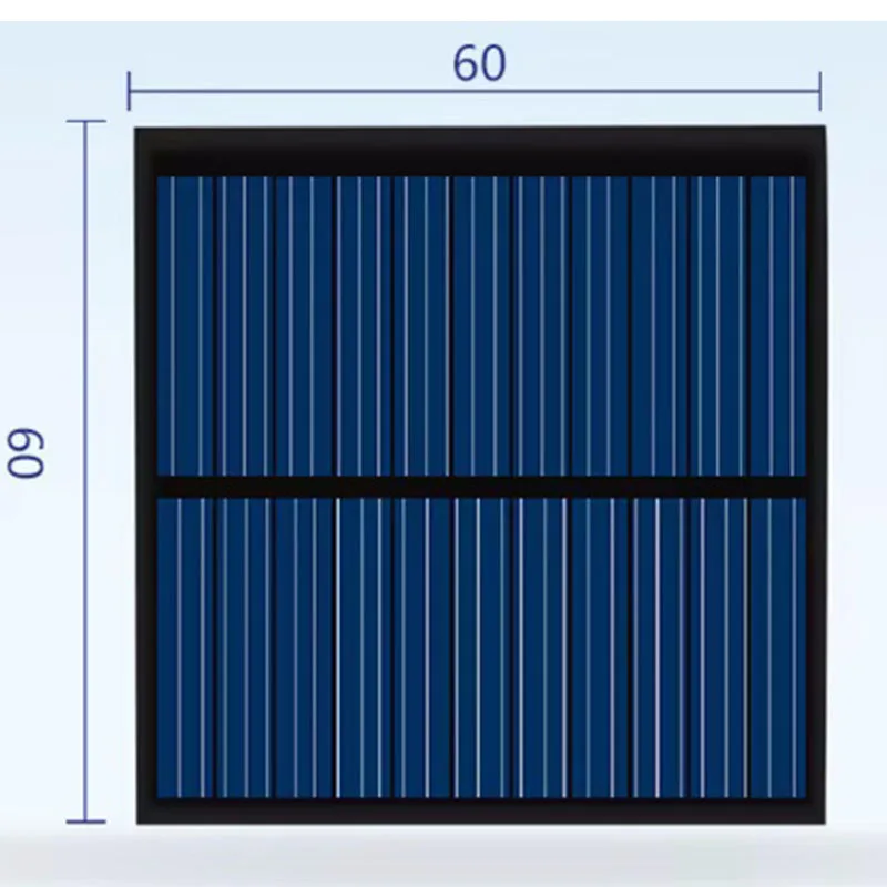 Mini Polycrystaline Silicon Solar Panel 5.5V 80MA for Charging 3.7V mobile battery power board