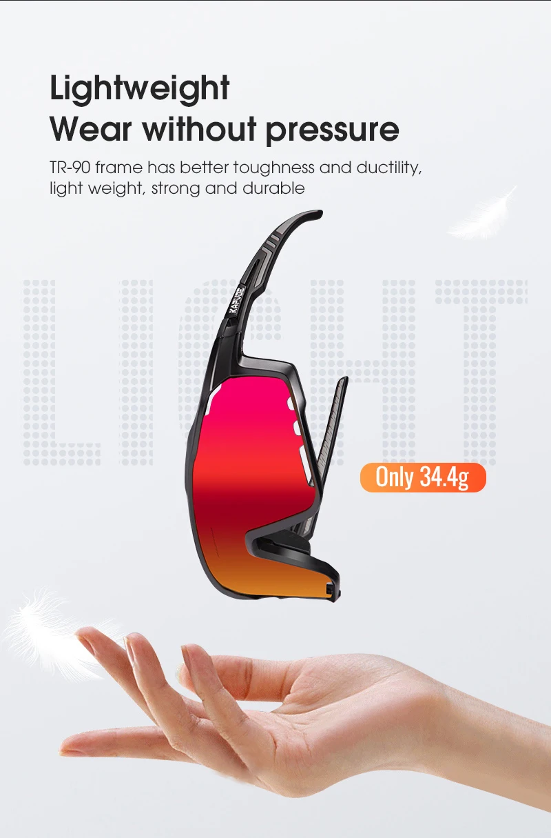 KAPVOE Radfahren Sonnenbrille Frauen Outdoor Sport UV400 Brille Männer Fahren Fahrrad Radfahren Gläser Bike Road Mountain Brillen – Detail 9