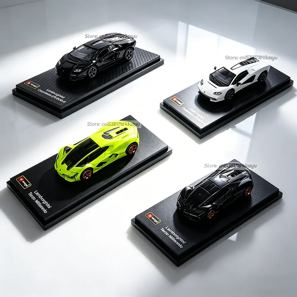 

Bburago 1:64 Lamborghini Terzo Millennio Countach LPI800-4 Коллекционная модель автомобиля с акриловым пылезащитным чехлом, подарок для мальчиков на Рождество, литая модель