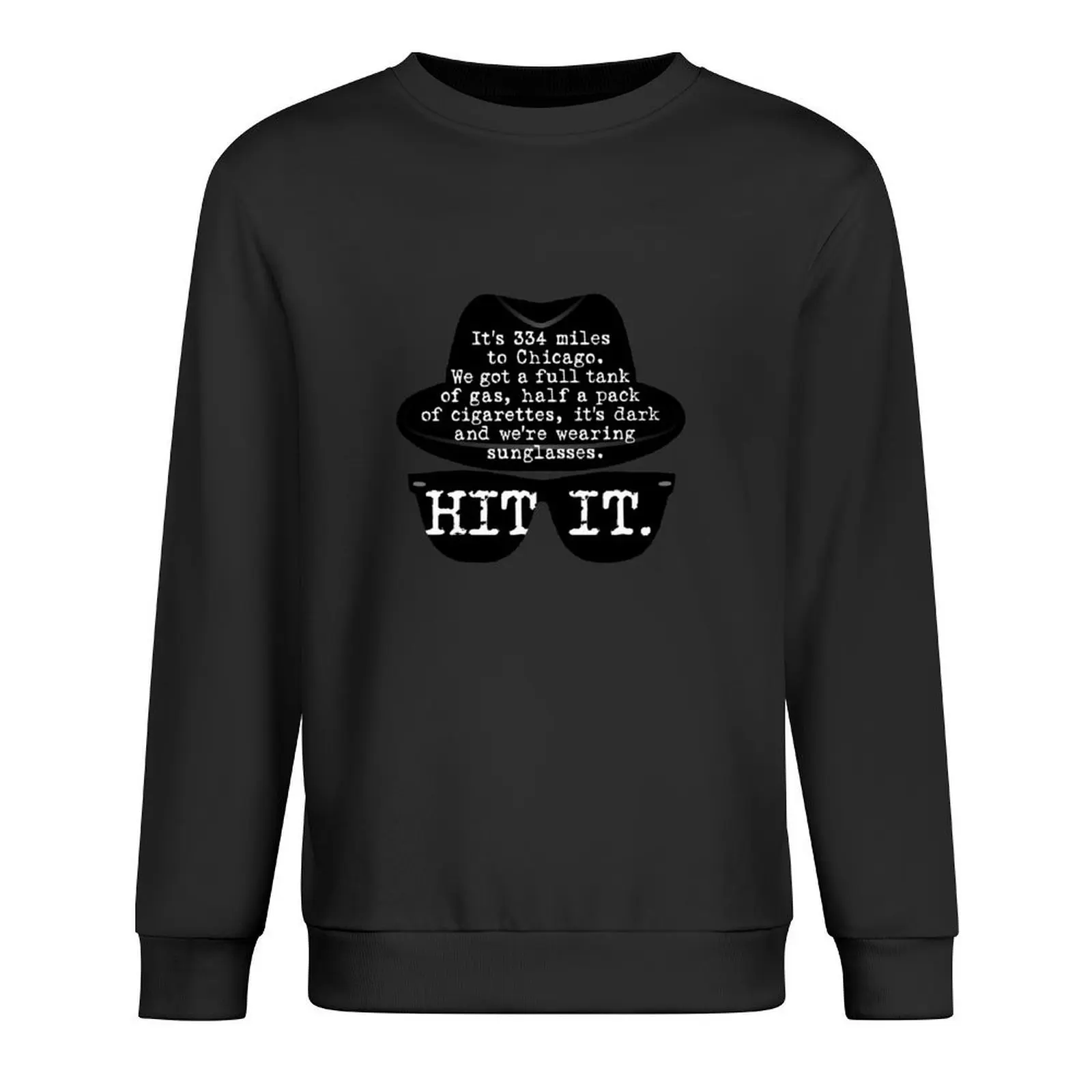 

334 miles to Chicago Pullover fashion men tracksuits men wear men clothing graphic sweatshirts