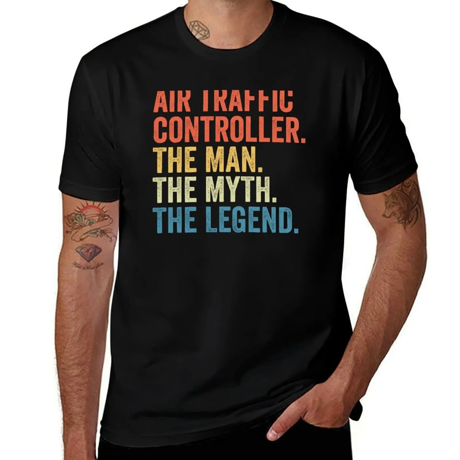 Air Traffic Controller The Man The Myth The Legend: ATC Funny Air Traffic Control Gift T-Shirt Casual Daily Outfit T-Shirt