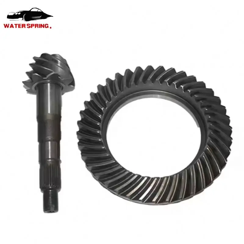 Rear Axle Crown Pinion Gear 8/39 9/41 10/43 Ratio for Hilux Hiace Differential Gear Set High Precision Forging
