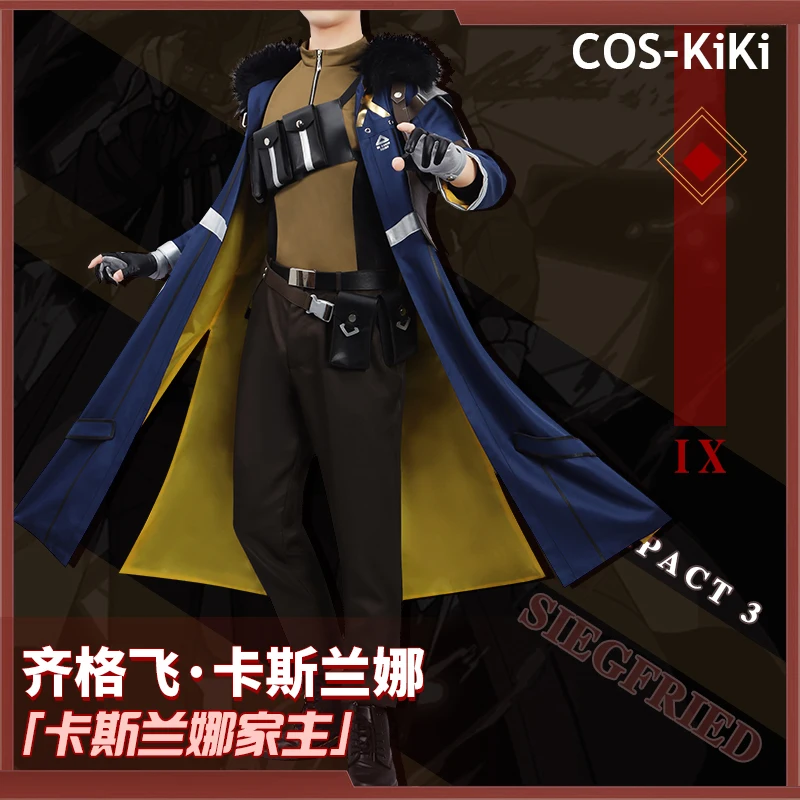 

COS-KiKi Honkai Impact 3rd Siegfried Kaslana Game Suit Cosplay Costume Gorgeous Handsome Uniform Halloween Party Outfit S-4XL