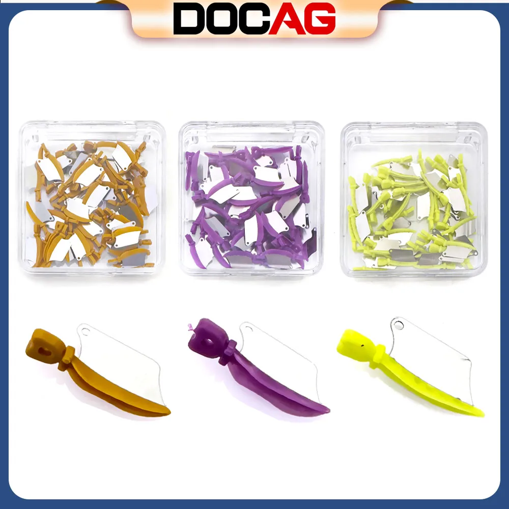 

DCOAG 50 шт./кор. стоматологический пластиковый клиновой нож Prime Teeth Interproximal клиновые щитки со стальной матрицей S/M/L стоматологические материалы