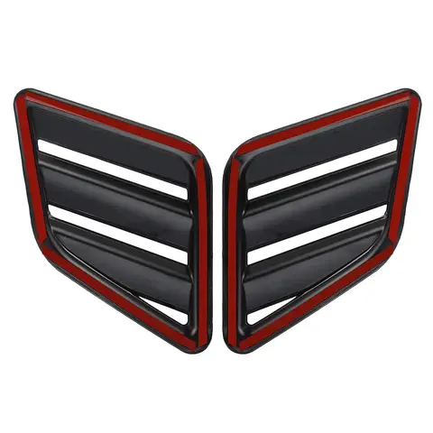 Max Style ABS Plastic Bonnet Vents Universal For Ford For Vauxhall FOR Focus RS For Corsa Fiesta Font Bumper Hood Vent Sticker 10 best sales ford fiesta 2019 accessories - №8