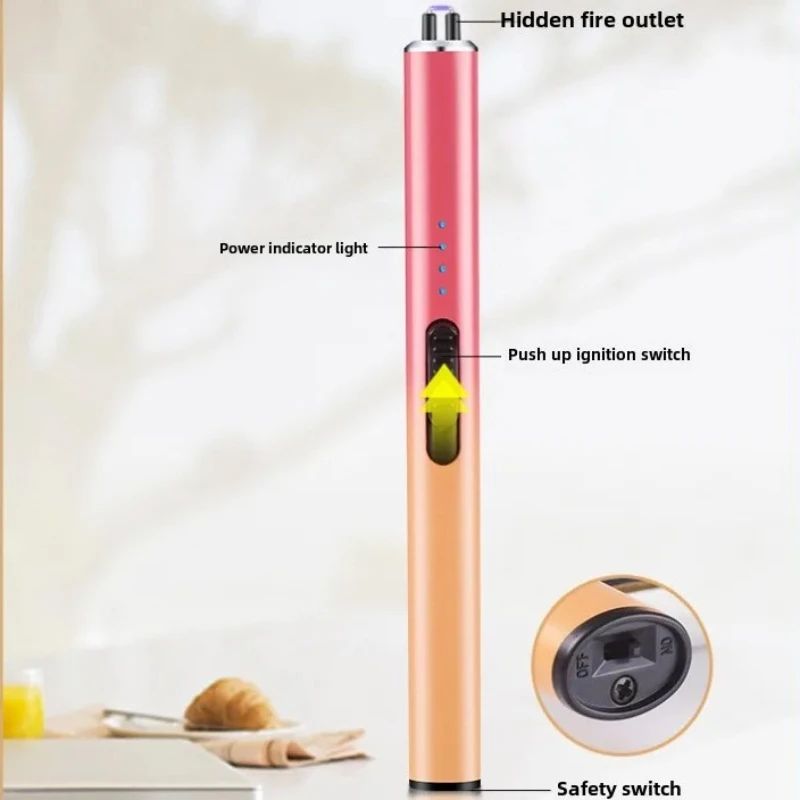 

Electric Arc Ignition Windproof Pulse Flameless Plasma Ignition Candle Lighters Rechargeable Electric Cigar Kitchen Outdoor BBQ
