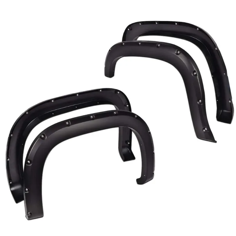 

Wheel Fender Flares Pocket Style Wheel Cover Protector 4pcs Black Fit for GMC Sierra 1500 2007-2013