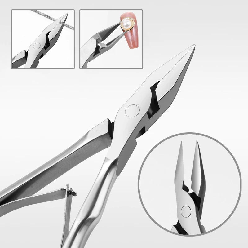 

Straight Blade Toenail Nail Clippers Trimming Thick Ingrown Toenails Rhinestone Remover Gem Clipper Pendicure Manicure Nail Tool