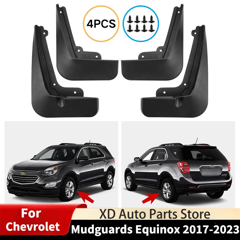

Mudguards For Chevrolet Equinox 2017-2023 Tire Fenders Splash Proof Scratch Proof Auto Parts Body Kits Accessories Wheel Guards
