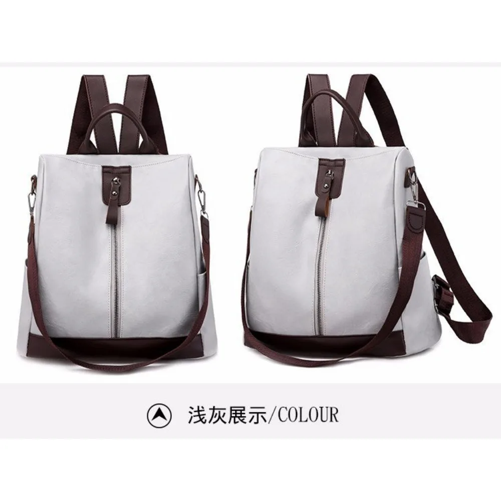 New Simple Fashion Backpack for Women Retro Trend Personality Advanced Texture Multi Functional Versatile Comfortable Backpack