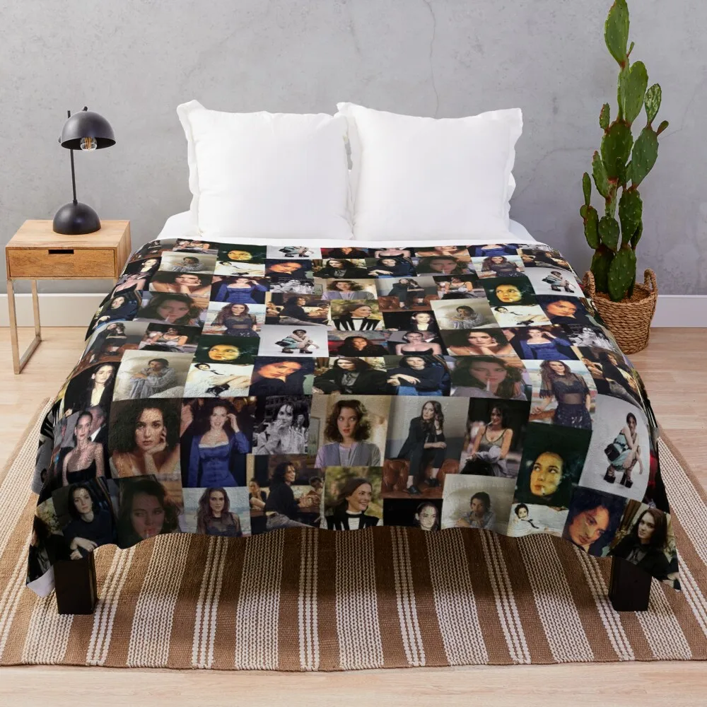 Winona Ryder Throw Blanket Loose Blanket wednesday blankets and throws Extra Large Throw Blanket