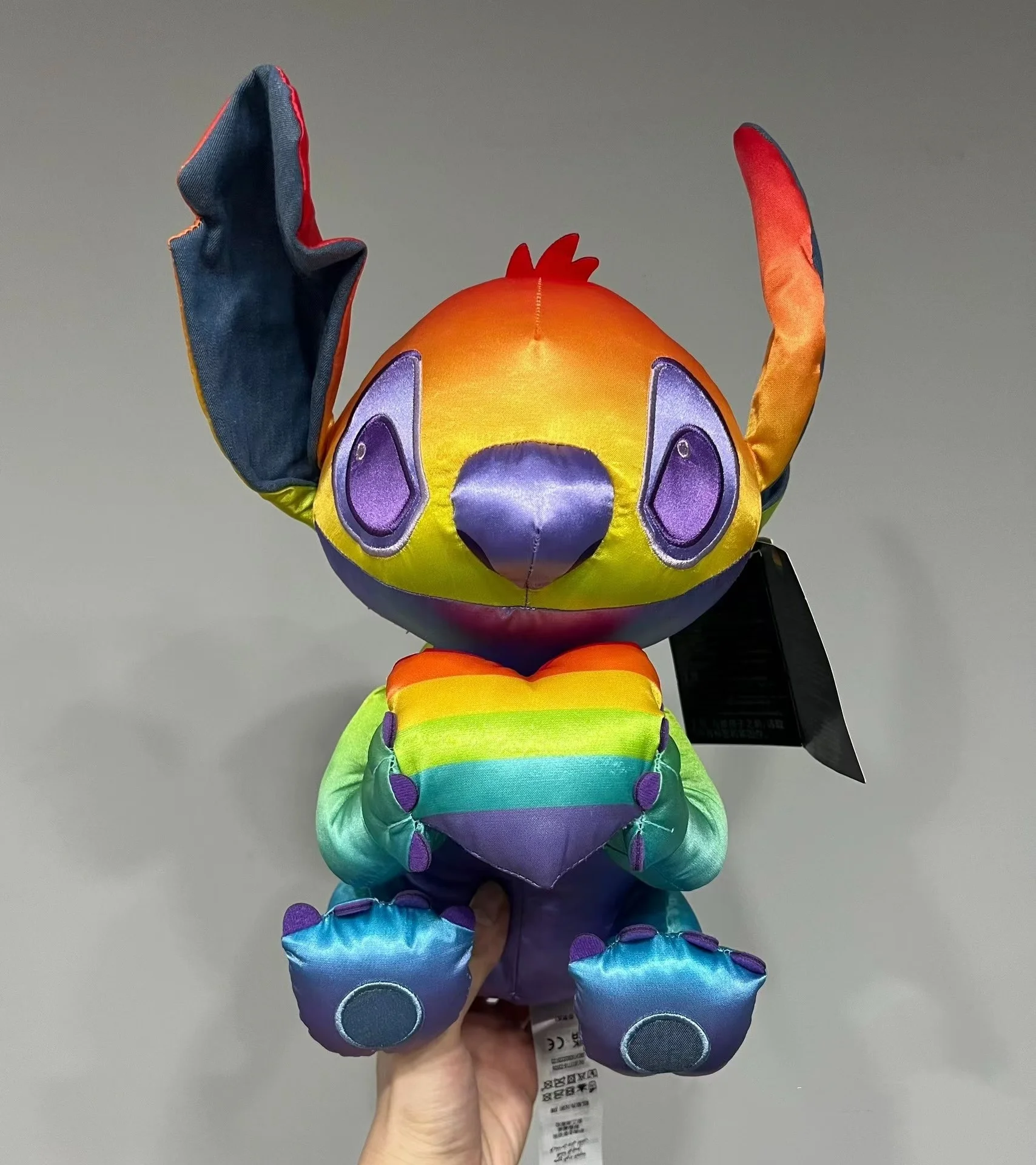 Shanghai Disneyland Rainbow Stitch Plushie Toy - LOVE Limited Edition Gift