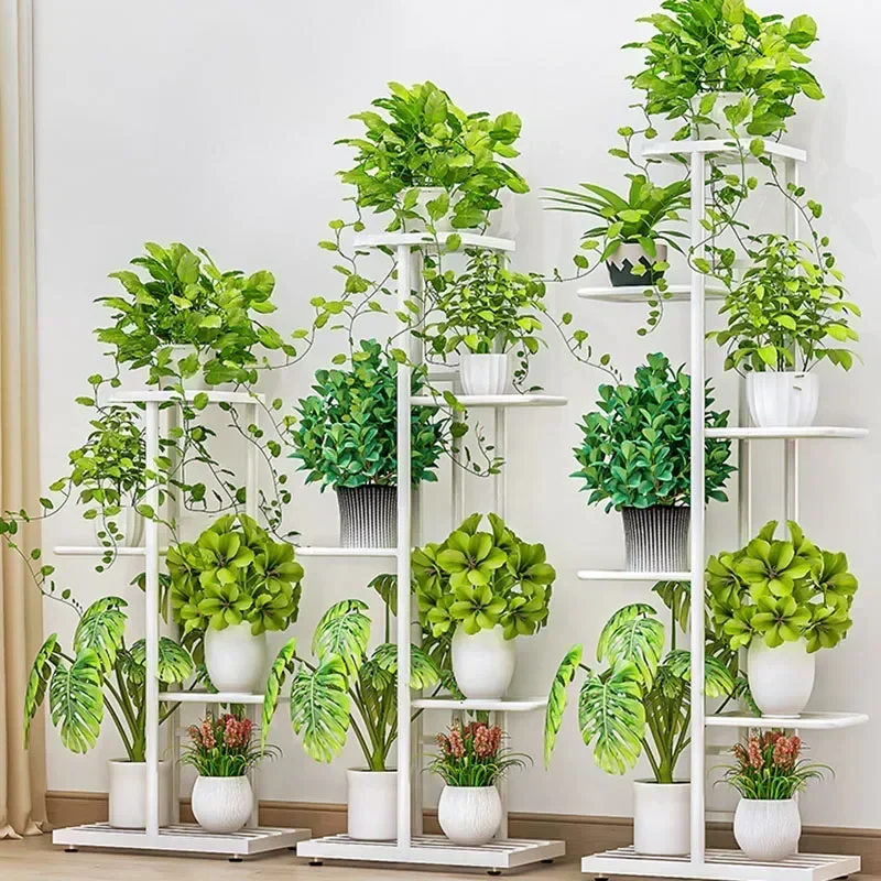 Corner Planter Flower Rack Living Room Display Artificialmultiple Flower Rack Shelving Luxury Porte Plantes Plant Furniture