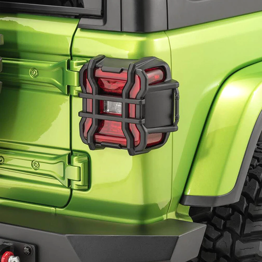 Lantsun JL1241 Aluminum Alloy TailLight Cover Rear Lamp Guard Protector for Jeep for Wrangler JL2018+, 1-Pair