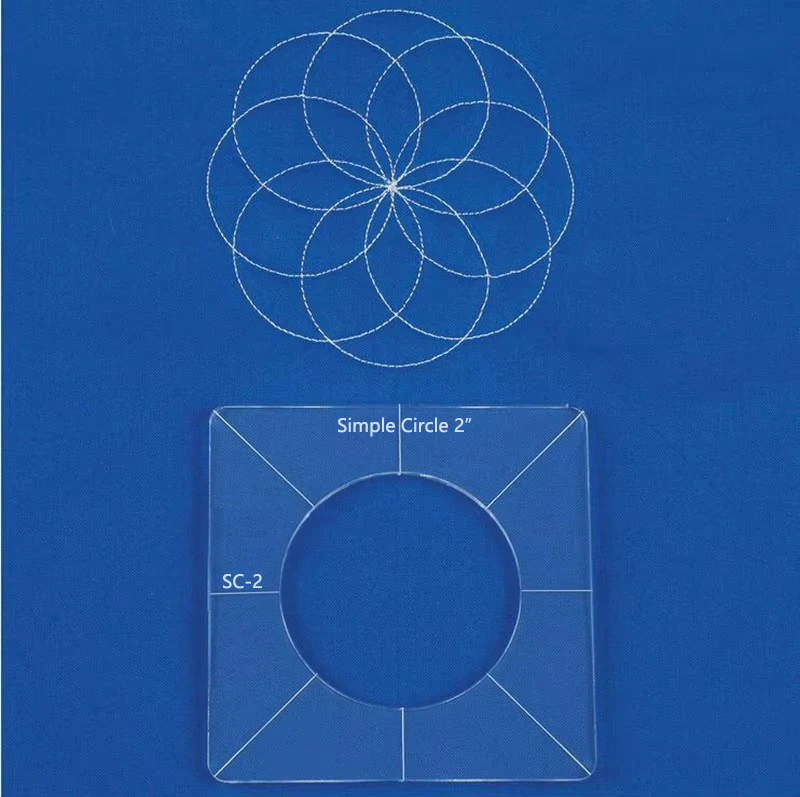 new quilting  ruler template sample set for domestic sewing machine 1 set = 6pcs #RL-06