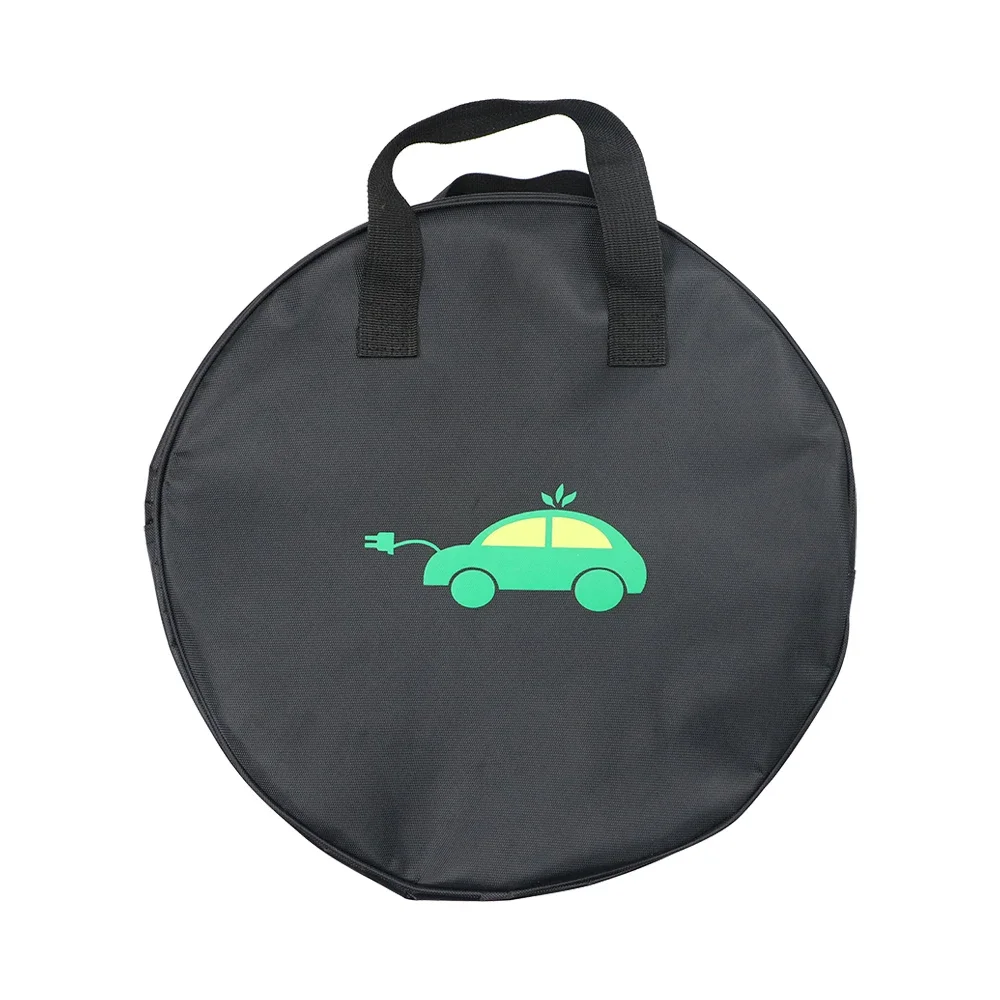 Durable Round Car Charge Cable Storage Bag Waterproof Oxford Cloth Storage Bags Round Car Tools Organizer Accessories view 4