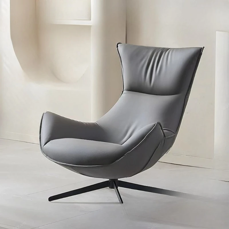 

Armchair Modern Single Sofa Luxury Living Room with 360 Degree Swivel Legs