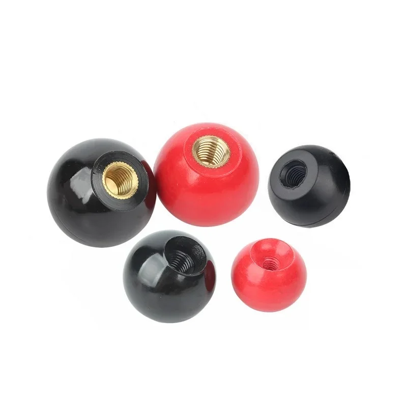 M4 M5 M6 M8 M10 M12 Bakelite Handle Ball Knob Machine Tool Round Handle Red Black Copper Handle Ball