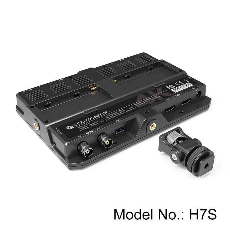 مراقبة فائقة السطوع 1800 شمعة في المتر المربع 7 بوصة بث محمول SDI LCD HDMI مراقبة لـ dslr