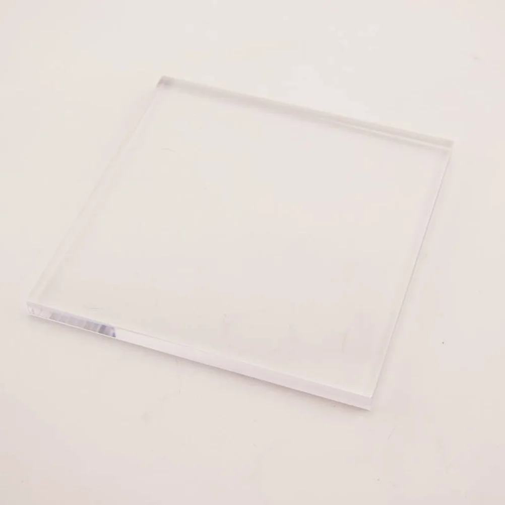 

Acrylic Block 15X15Cm Super Transparent Clear Stamp Handle For Scrapbooking Craft Stamping Pad Rubber Stamping Tools