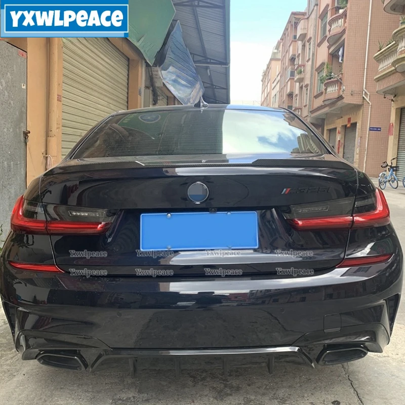 

For BMW G20 G28 Spoiler New 3Series 320i 325i 328i 2019 - 2022 ABS Plastic M3 Style Rear Trunk Lip Spoiler Wing