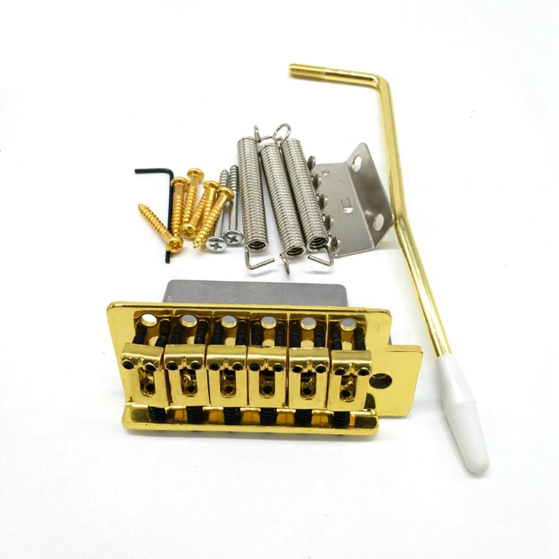 Gold Guitar Tremolo Bridge Arm Springs With Boat Jack Socket Set For Fender ST Electric Guitar Parts Accessories