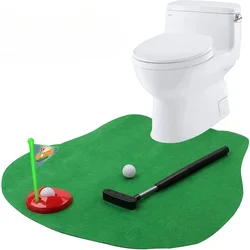 Mini set di giocattoli da golf per WC Set di giochi da golf per l'ora della toilette Accessorio per l'allenamento del golf Regalo per la festa di compleanno