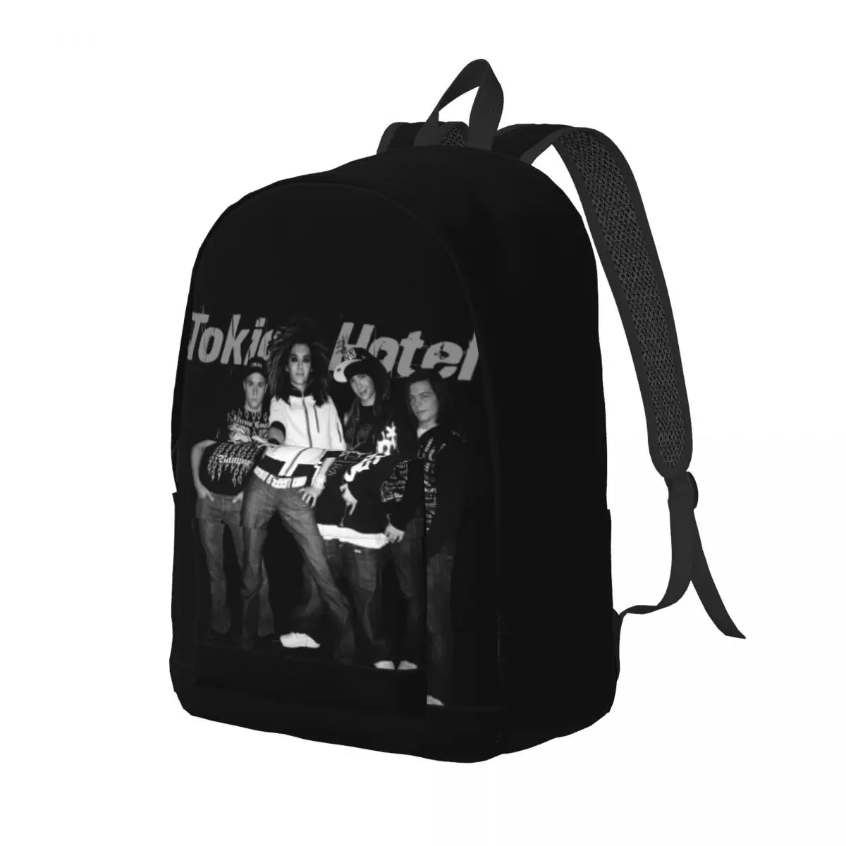 Tokio Hotel Backpack Singer Music Cool Workout Backpacks Men Pretty School Bags Design Large Rucksack